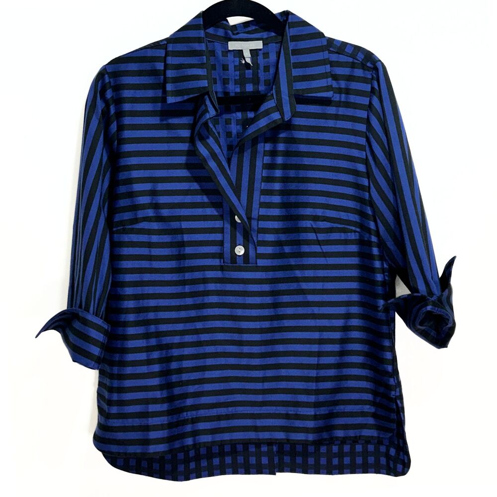 Hinson Wu Aileen Top Women S Striped Plaid Shirt Parisian Classiccore Chic